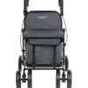 Boodschappenrollator in de kleur grijs voorzijd