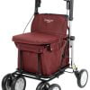 Boodschappenrollator in de kleur rood