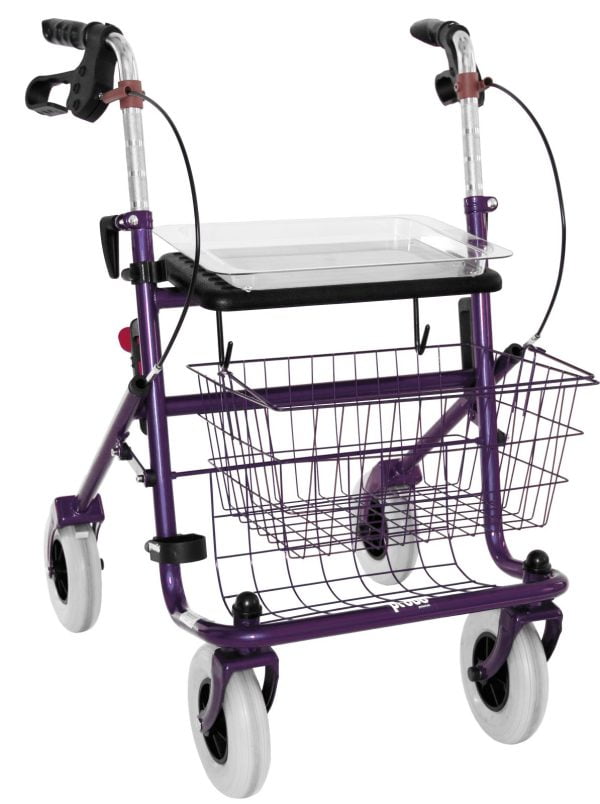 Premis rollator standaard in de kleur Purple