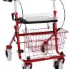 Premis rollator standaard in de kleur Rood