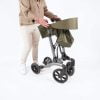 Rollator Vitility is dubbel opvouwbaar in de kleur forest green.