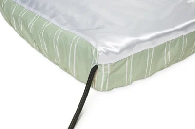 Satinsheet basislaken van het merk Immedia Etac 90 x 200 cm met elastiek en hoekuitsparing