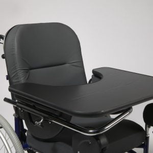 WErkblad in de kleur zwart voor rolstoel vermeiren