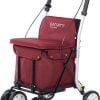 Boodschappenkar Lett800 in de kleur bordeaux