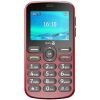 Doro telefoon 1880 rood van de voorkant - Thuiszorgwinkel.nl