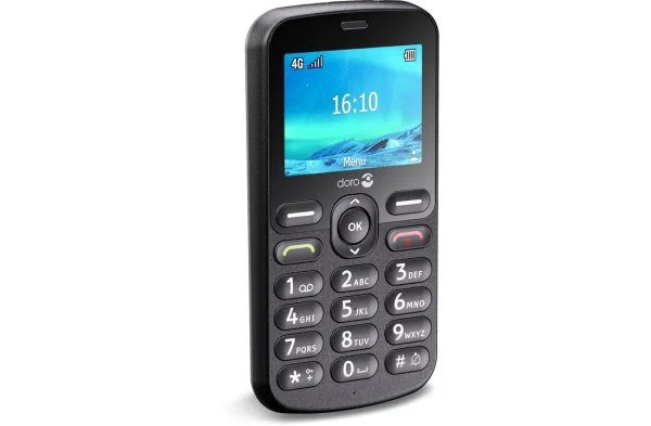 Zwarte doro 1880 telefoon van Thuiszorgwinkel.nl