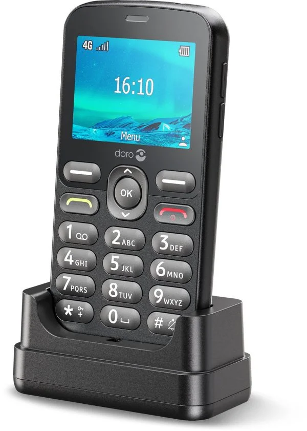 Doro telefoon in de kleur zwart 1880 van Thuiszorgwinkel.nl