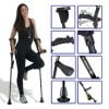 Top ergonomische elleboogkruk voor herstel of chronisch verminderde mobiliteit de Ergobaum 7G