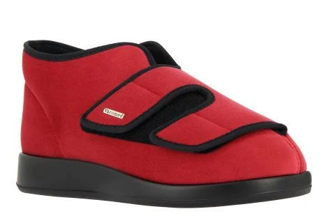 Verbandschoen Genua Colour in de kleur Burgund, wat rood is.