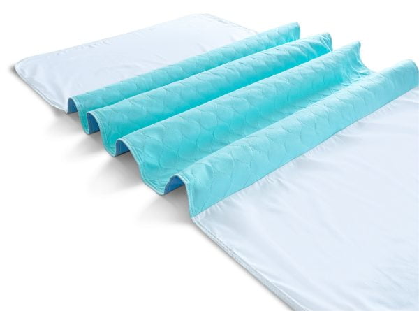 Wasbare bedpads met instopstroken voor een twee persoonsbed