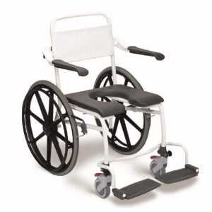 Douche en toilet rolstoel van het merk Linido met zachte zitting