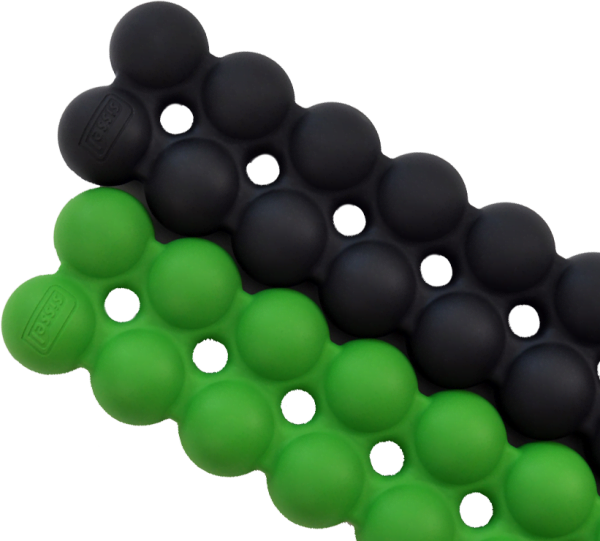 Dit zijn de zwarte en groene Spinefitter van het merk Sissel