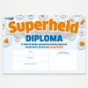 Rodger Superheld beloning pakket diploma