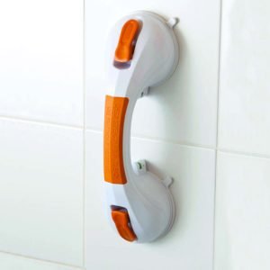 Dit is de Orange Suction Cup Grab Bar