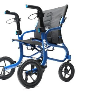 Rollator Seata uniek door zijn extra brede en comfortabele zitting
