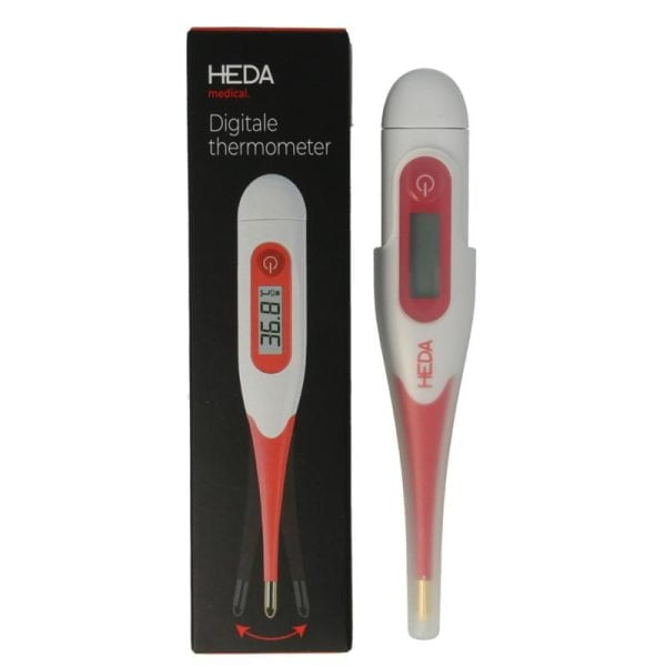 HEDA rectale thermometer met flexibele tip.