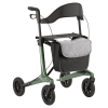 De MultiMotion Carbon rollator combineert een elegant design met ultiem gebruiksgemak. Kleur groen.