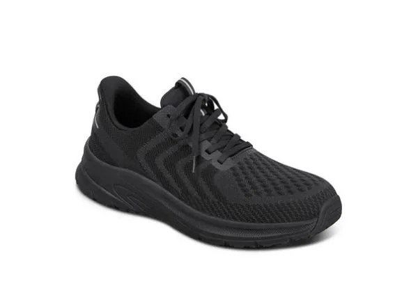 De zwarte Tilos schoen van Orthofeet