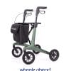 De WheelzAhead CARBON rollator geeft u met uw dagelijkse activiteiten het gewenste comfort en mag u overal gezien worden! Handig voor binnen- en buitengebruik. In drie trendy kleuren. Dit is de matgroene.