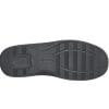 De zwarte Vito moccasin van orthofeed met stevige anti-slip zool
