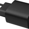 Zwarte USB-C stekker oplader voor Doro telefoon, geschikt voor LEVA modellen en dagelijks opladen via stopcontact