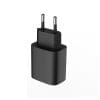 Zwarte USB-C stekker oplader voor Doro telefoon, geschikt om LEVA modellen thuis eenvoudig op te laden