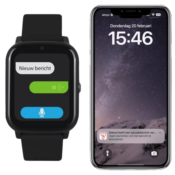 Alarmhorloge LifeWatcher Prime is geschikt om te alarmeren, bellen en videobellen.