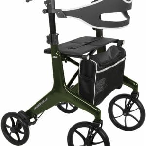 De Rollator Carbon Aerowalk van het merk Drive in de kleur groen