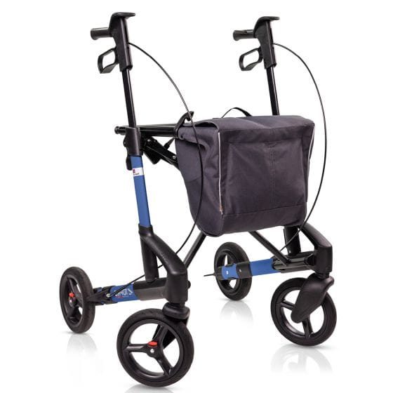 De Topro Troja rollator 5G in de nieuwste BLACK SERIES in de kleur Blauw.