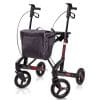 De Topro Troja rollator 5G in de nieuwste BLACK SERIES in de kleur Rood.