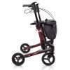De Topro Troja rollator 5G in de nieuwste BLACK SERIES in de kleur Rood.