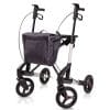 De Topro Troja rollator 5G in de nieuwste BLACK SERIES in de kleur Zilver.