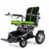 Smartchair MAX-S elektrische rolstoel, frontaal zicht – inclusief naspanbare zit- en rugmat voor blijvend comfort en ergonomische ondersteuning.