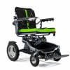 Smartchair MAX-S elektrische rolstoel, zijaanzicht 2 – opvouwbaar frame, wegzwenkbare joystick, 8" voorwielen en 12" achterwielen, ideaal voor dagelijks gebruik.