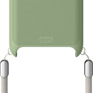 De beschermhoes voor de smarttelefoon Doro A10, A20 en A30. Verkrijgbaar in 3 kleuren. Dit is de groene.