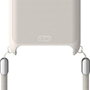 De beschermhoes voor de smarttelefoon Doro A10, A20 en A30. Verkrijgbaar in 3 kleuren. Dit is de gebroken witte.