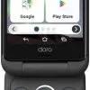De Doro Aurora A20, een inklapbare smartphone is geschikt voor gebruikers die eenvoud en functionaliteit zoeken. Dit is de antracietgrijze uitvoering.