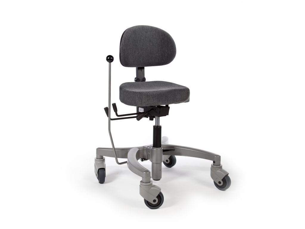 Trippelstoel Stando 2 voor eenvoudig trippel en staand werken.