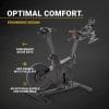Flow Fitness Perform S2i spinningfiets met verstelbaar zadel en stuur, SPD-pedalen met teenclips en sneltoetsen op donker vlak
